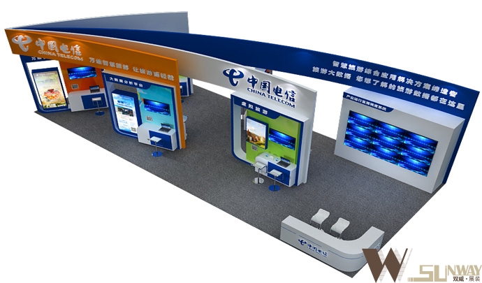 2016年廣州旅博會-中國電信展臺設(shè)計