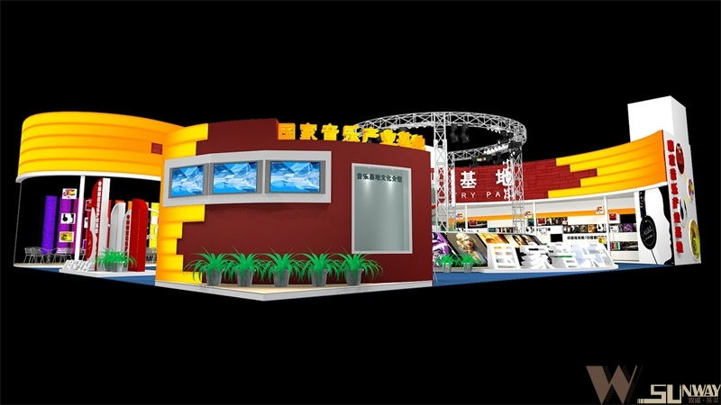 2011深圳文博會(huì)—國(guó)家音樂(lè)產(chǎn)業(yè)基地展臺(tái)設(shè)計(jì)