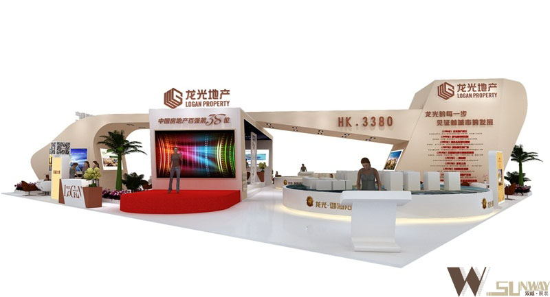 2015粵東房展會—龍光地產(chǎn)特裝展臺設(shè)計