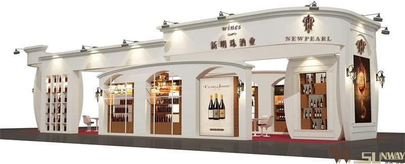 2015廣州名酒展—新明珠酒業(yè)特裝展臺(tái)設(shè)計(jì)