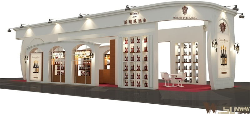 2015廣州名酒展—新明珠酒業(yè)特裝展臺(tái)設(shè)計(jì)