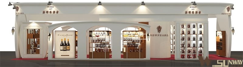 2015廣州名酒展—新明珠酒業(yè)特裝展臺(tái)設(shè)計(jì)